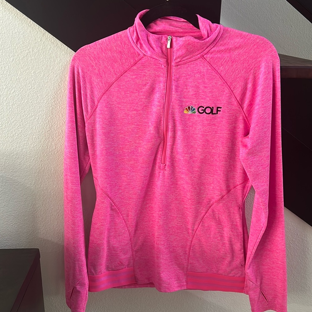 ADIDAS golf ⛳️ zip pullover with NBC golf logo